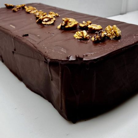 TURRON SIN AZUCAR DE NUECES DEL PAIS HECHO A MANO.